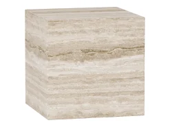 Mesa De Apoio* Mesa de apoio em travertino – – Dove Bege