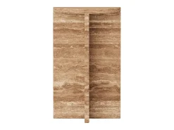Mesa de apoio em travertino – nogueira – Swan Tall Castanho