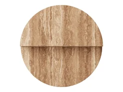 Mesa de apoio em travertino – nogueira – Swan Tall Castanho