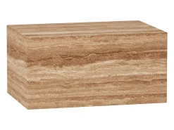 Mesa de apoio em travertino – nogueira – Dove Wide^ Mesa De Apoio