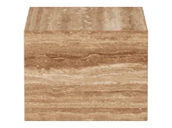 Mesa de apoio em travertino – nogueira – Dove Wide^ Mesa De Apoio