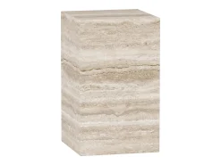Mesa De Apoio| Mesa de apoio em travertino – – Dove Tall Bege