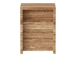Mesa De Apoio| Mesa de apoio em travertino – nogueira – Falcon Castanho
