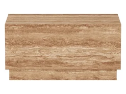 Discount Mesa de apoio em travertino – nogueira – Heron Wide Castanho