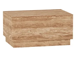 Discount Mesa de apoio em travertino – nogueira – Heron Wide Castanho