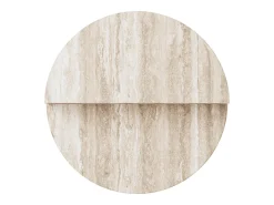 Mesa De Apoio| Mesa de apoio em travertino – – Swan Low Bege