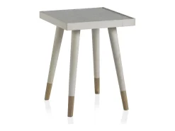 Mesa De Apoio| Mesa de apoio folheada a madeira de abeto Branco