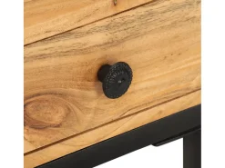 Mesa De Apoio*vidaxl Mesa de apoio formato em U 45x30x61 cm madeira de acácia maciça Natural claro