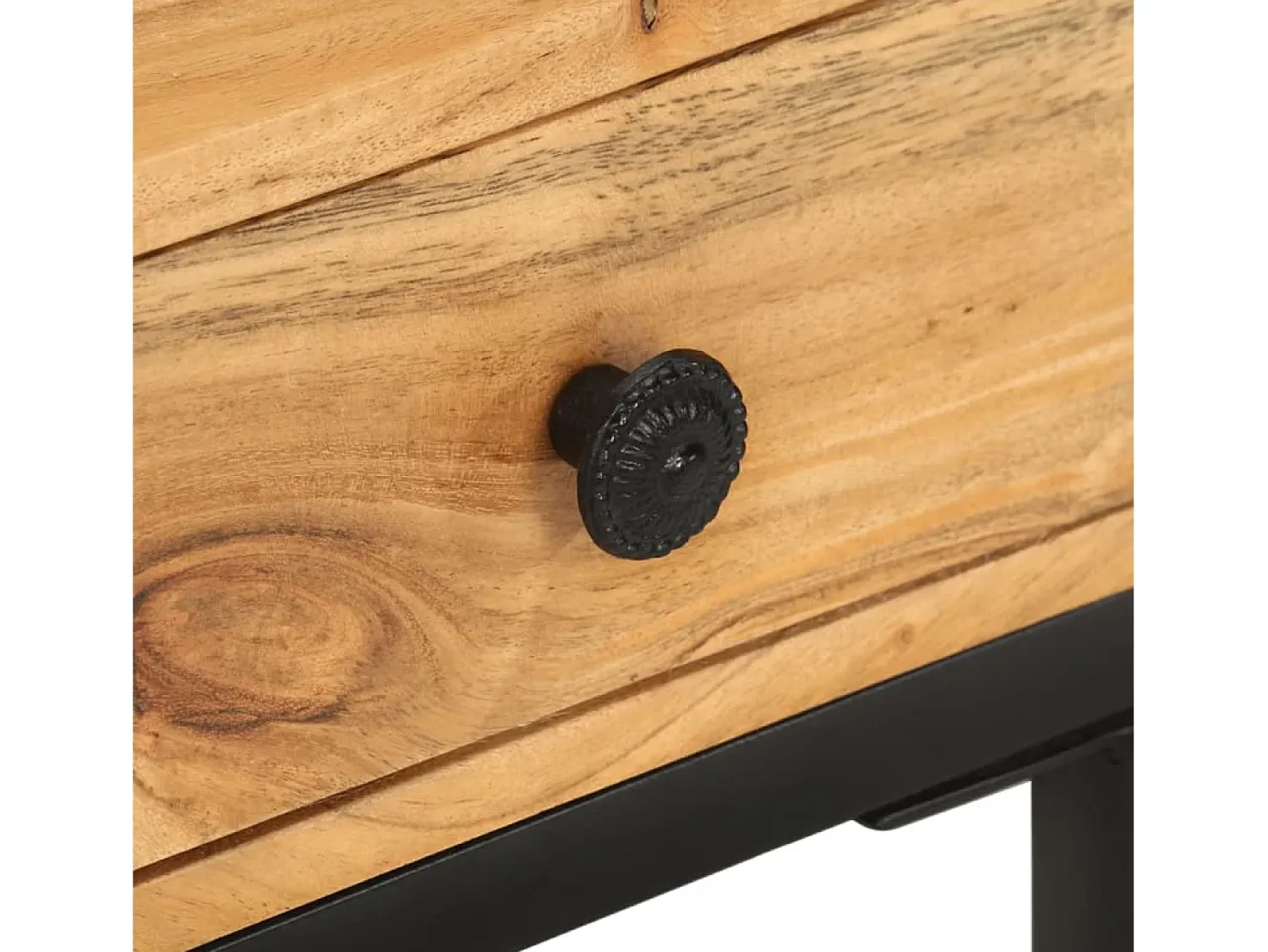 Mesa De Apoio*vidaxl Mesa de apoio formato em U 45x30x61 cm madeira de acácia maciça Natural claro