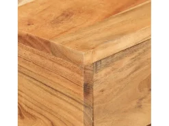 Mesa De Apoio*vidaxl Mesa de apoio formato em U 45x30x61 cm madeira de acácia maciça Natural claro