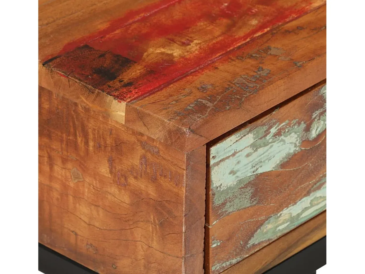 Mesa De Apoio*vidaxl Mesa de apoio formato em U 45x30x61cm madeira recuperada maciça Multicor