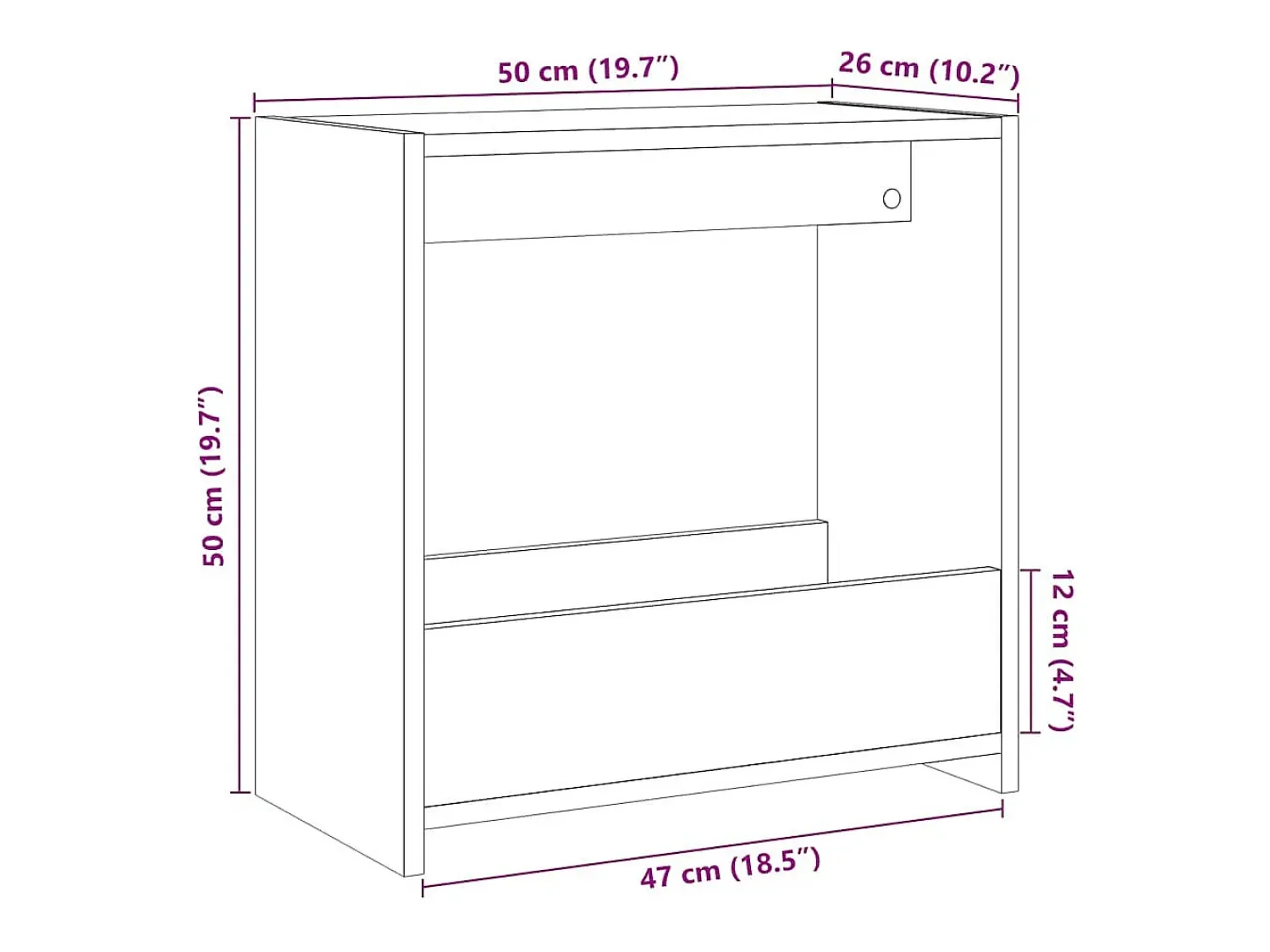 Mesa De Apoio|vidaxl Mesa de apoio madeira velha 50x26x50 cm madeira trabalhada Natural claro