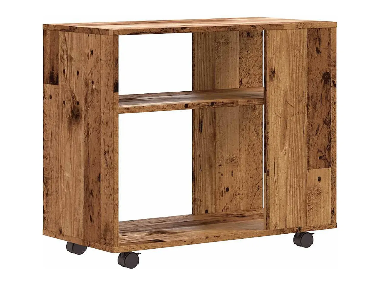 vidaxl Mesa de apoio madeira velha 70x35x55 cm madeira trabalhada^ Mesa De Apoio