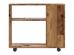 vidaxl Mesa de apoio madeira velha 70x35x55 cm madeira trabalhada^ Mesa De Apoio