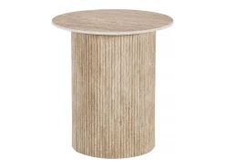 Mesa De Apoio*Habitat et jardin Mesa de apoio, mesa de apoio, mesa de cabeceira em cerâmica "Eclat" - 50 x 50 cm - Castanho Natural claro