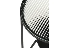 Mesa De Apoio| Mesa de apoio metálica com vidro Preto