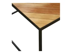 Loft24 Mesa de apoio quadrada em aglomerado laminado de carvalho^ Mesa De Centro