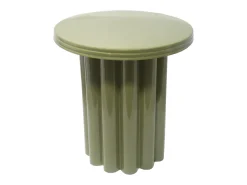 Mesa De Apoio|Vente-unique Mesa de apoio redonda em metal de cor verde - BALIA Caqui
