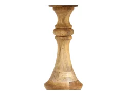 vidaxl Mesa de apoio redonda 43x43x66 cm madeira de mangueira maciça^ Mesa De Apoio