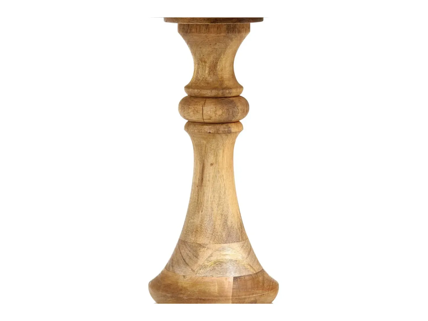 vidaxl Mesa de apoio redonda 43x43x66 cm madeira de mangueira maciça^ Mesa De Apoio