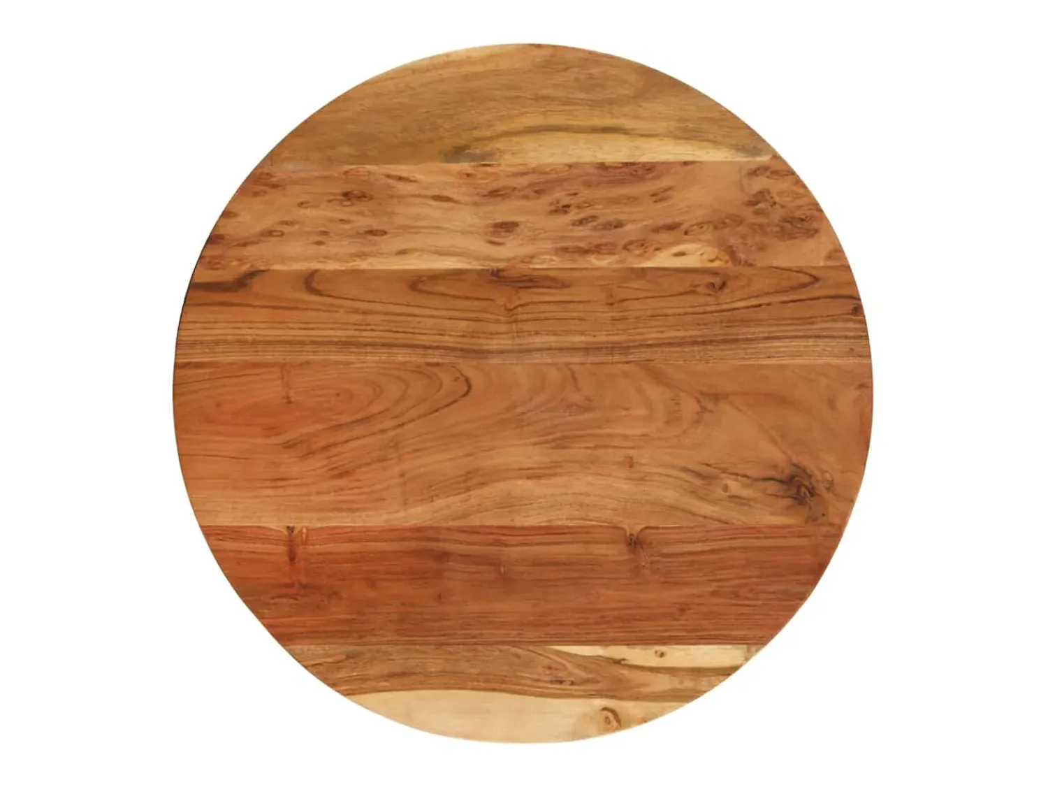 Hot vidaxl Mesa de apoio 60x(42-62) cm acácia maciça e ferro fundido Castanho