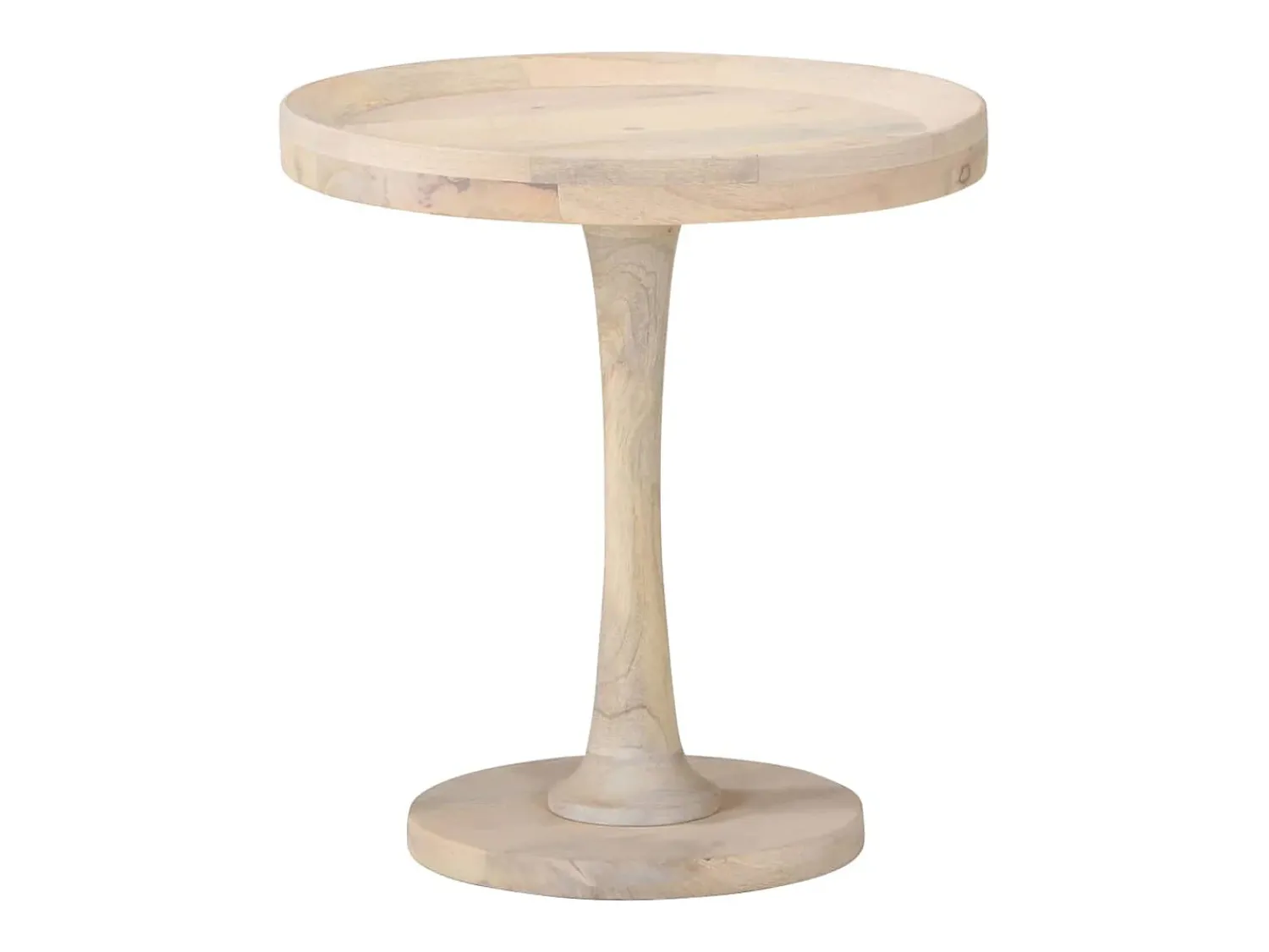 Mesa De Apoio|vidaxl Mesa de apoio Ø50x55 cm madeira de mangueira maciça Natural claro