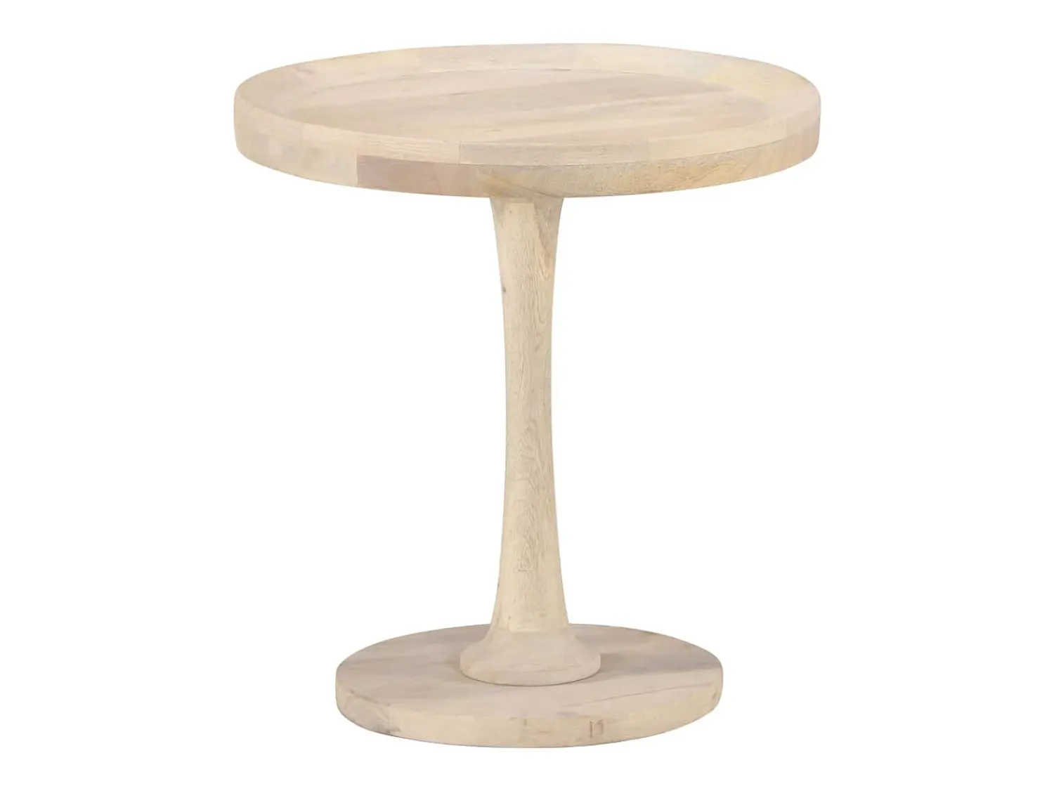 Mesa De Apoio|vidaxl Mesa de apoio Ø50x55 cm madeira de mangueira maciça Natural claro