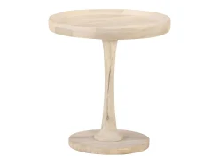 Mesa De Apoio|vidaxl Mesa de apoio Ø50x55 cm madeira de mangueira maciça Natural claro