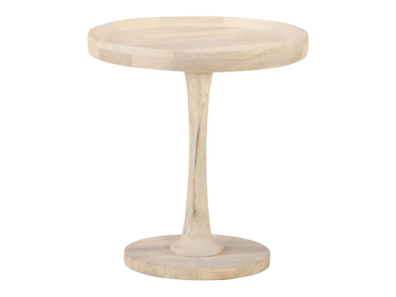 Mesa De Apoio|vidaxl Mesa de apoio Ø50x55 cm madeira de mangueira maciça Natural claro