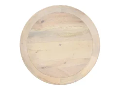 Mesa De Apoio|vidaxl Mesa de apoio Ø50x55 cm madeira de mangueira maciça Natural claro