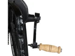 Mesa De Apoio*vidaxl Mesa de apoio 60x(46-63) cm mangueira maciça e ferro fundido Castanho