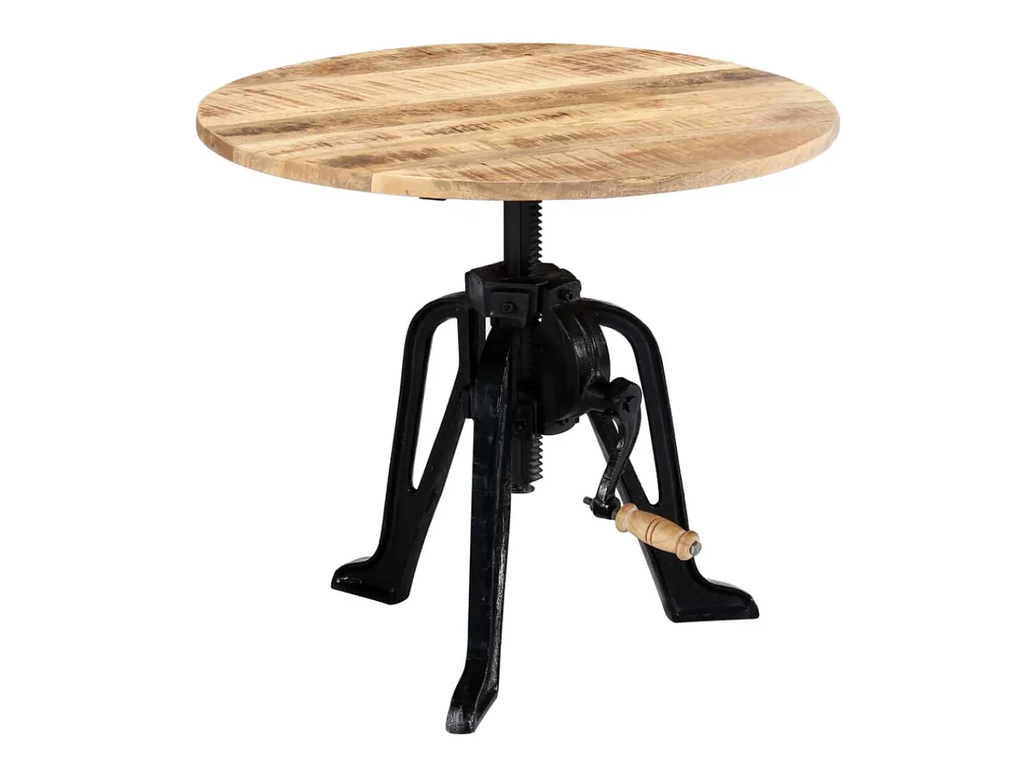 Mesa De Apoio* Mesa de apoio 60x(46-63) cm mangueira maciça e ferro fundido PT268229 Castanho