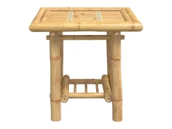 Mesa De Apoio* Mesa de apoio 45x45x45 cm bambu PT399671 Castanho