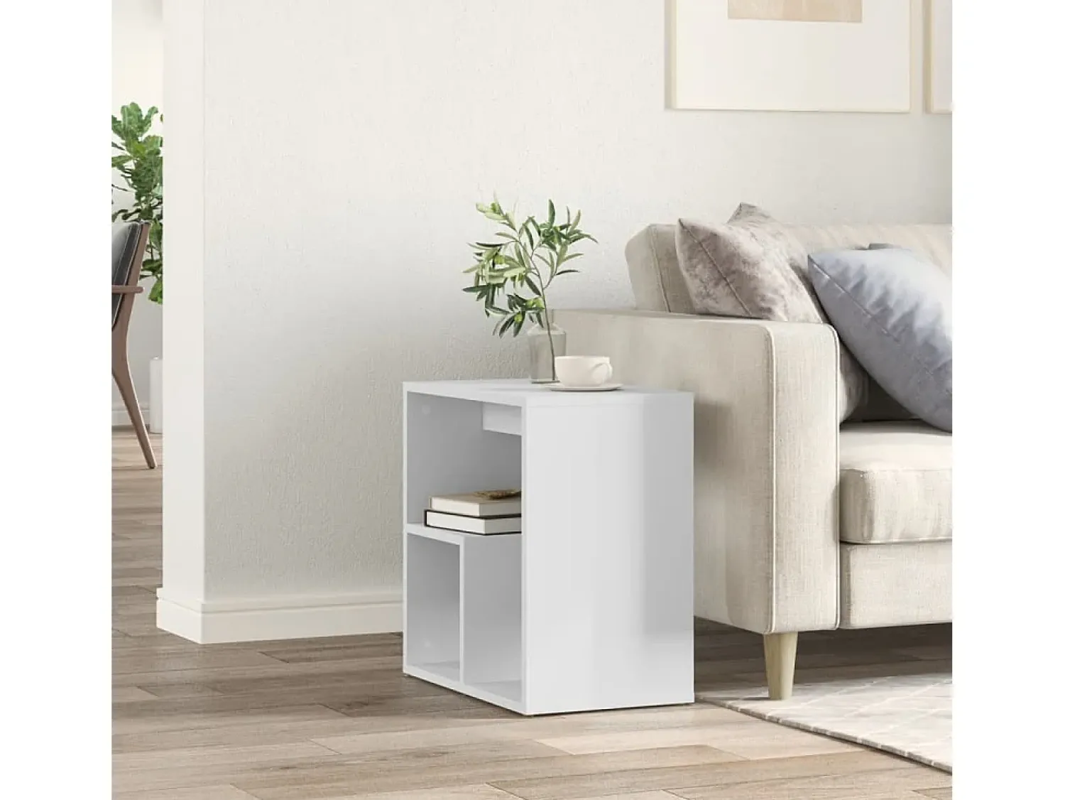 Discount Mesa de apoio 50x30x50 cm contraplacado PT238622 Branco