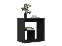 Mesa De Apoio| Mesa de apoio 50x30x50 cm contraplacado PT420205 Preto