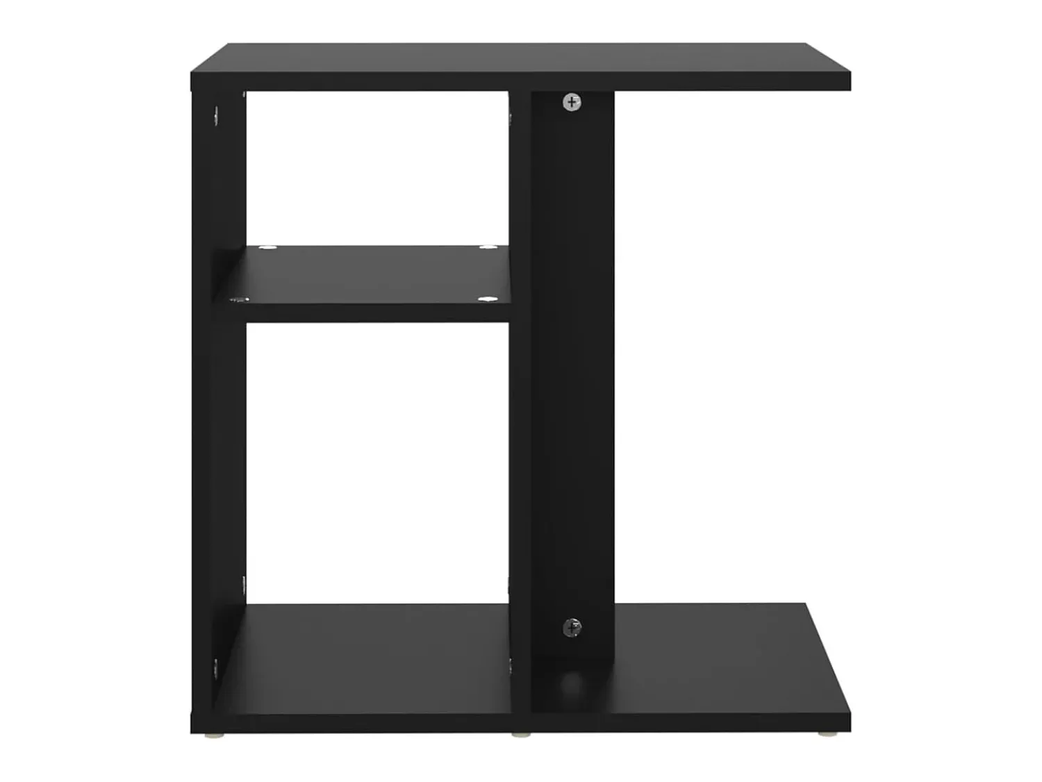 Outlet vidaxl Mesa de apoio 50x30x50 cm contraplacado Preto