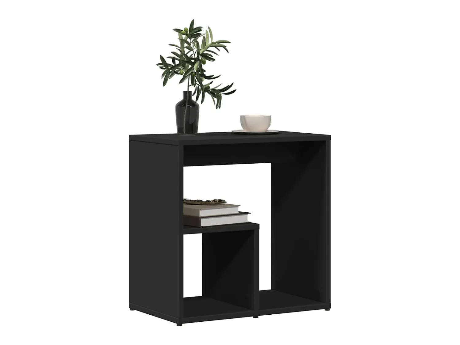 Mesa De Apoio*vidaxl Mesa de apoio 50x30x50 cm contraplacado Preto