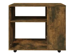 Mesa De Apoio|vidaxl Mesa de apoio 70x35x55 cm derivados de madeira carvalho fumado Natural claro