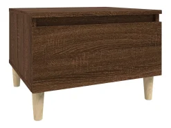 Mesa De Apoio*vidaxl Mesa de apoio 50x46x35 cm derivados madeira carvalho castanho Natural claro