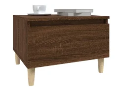 Mesa De Apoio*vidaxl Mesa de apoio 50x46x35 cm derivados madeira carvalho castanho Natural claro