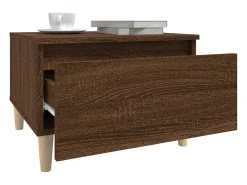 Mesa De Apoio*vidaxl Mesa de apoio 50x46x35 cm derivados madeira carvalho castanho Natural claro