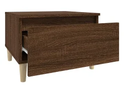 Mesa De Apoio*vidaxl Mesa de apoio 50x46x35 cm derivados madeira carvalho castanho Natural claro