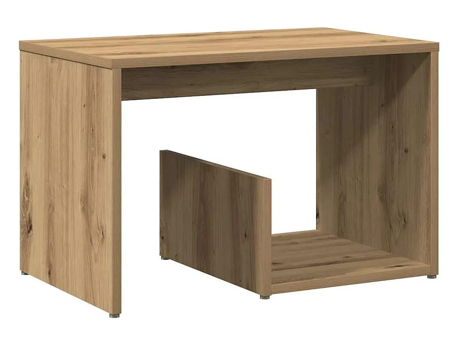 Best vidaxl Mesa de apoio 59x36x38 cm derivados madeira carvalho artisiano Natural claro