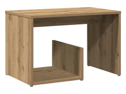 Best vidaxl Mesa de apoio 59x36x38 cm derivados madeira carvalho artisiano Natural claro
