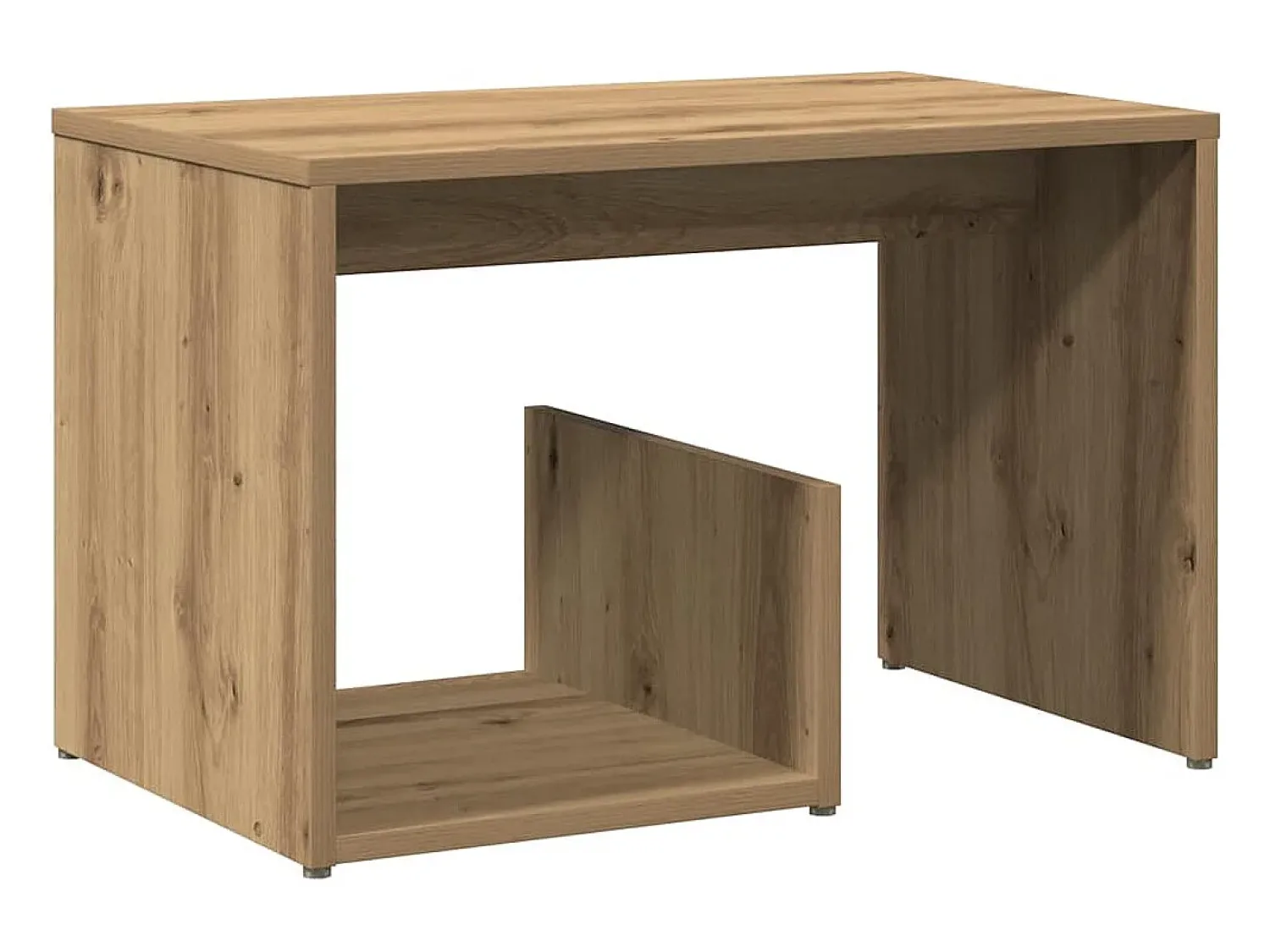 Best vidaxl Mesa de apoio 59x36x38 cm derivados madeira carvalho artisiano Natural claro