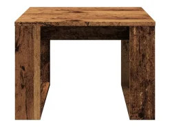 Mesa De Apoio*vidaxl Mesa de apoio 50x50x35 cm derivados de madeira madeira velha Natural claro