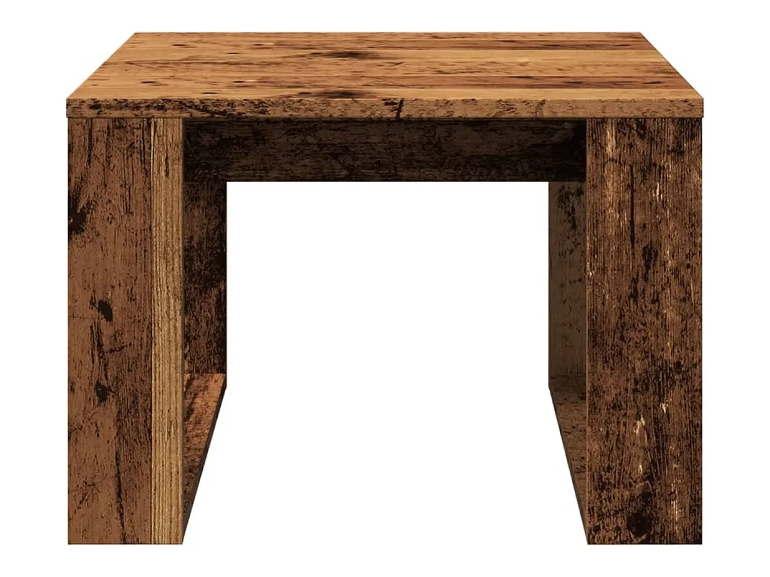 Mesa De Apoio*vidaxl Mesa de apoio 50x50x35 cm derivados de madeira madeira velha Natural claro