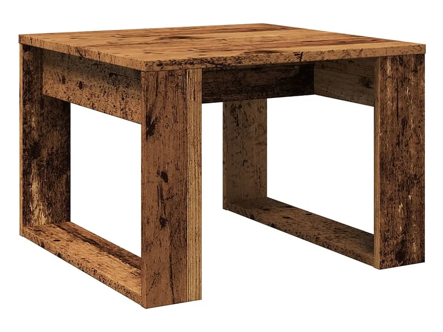 Mesa De Apoio*vidaxl Mesa de apoio 50x50x35 cm derivados de madeira madeira velha Natural claro