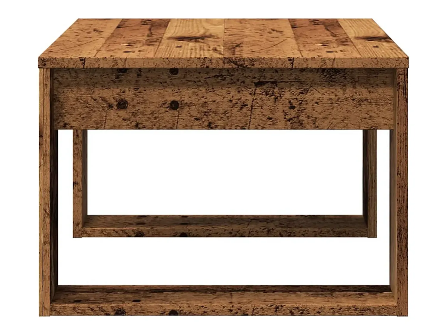 Mesa De Apoio*vidaxl Mesa de apoio 50x50x35 cm derivados de madeira madeira velha Natural claro