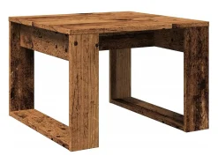 Mesa De Apoio*vidaxl Mesa de apoio 50x50x35 cm derivados de madeira madeira velha Natural claro